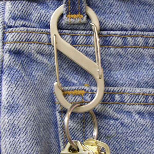 S Biner Dual Carabiner Stainless Steel #1 2 Pck Stainless