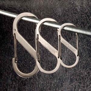 S Biner Dual Carabiner Stainless Steel #1 2 Pck Stainless