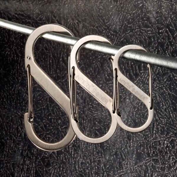 S Biner Dual Carabiner Stainless Steel #1 2 Pck Stainless