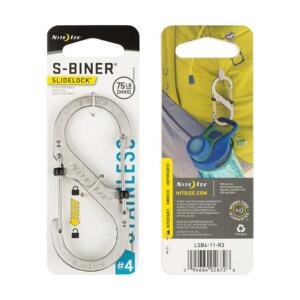 S Biner Slidelock Stainless Steel No.4 Stainless