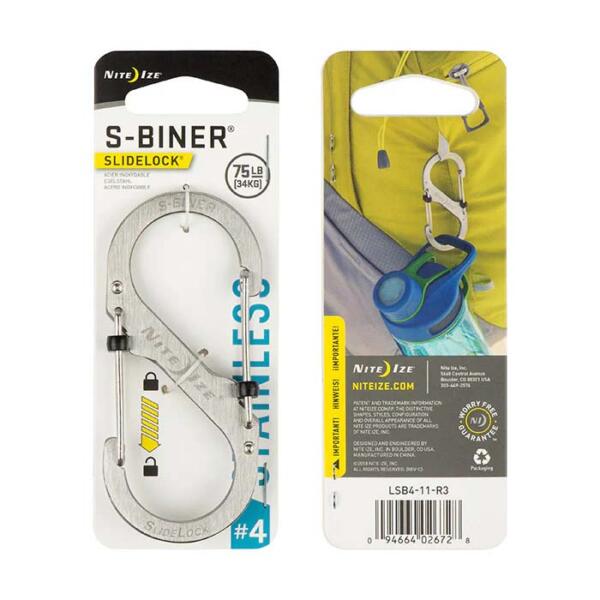 S Biner Slidelock Stainless Steel No.4 Stainless