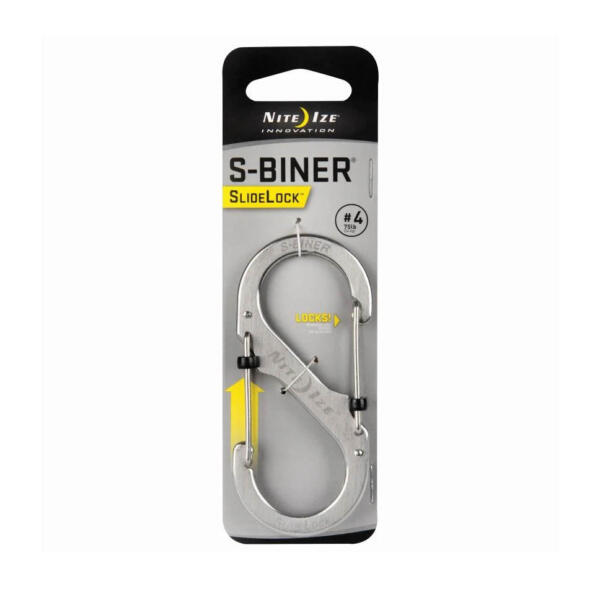 S Biner Slidelock Stainless Steel No.4 Stainless