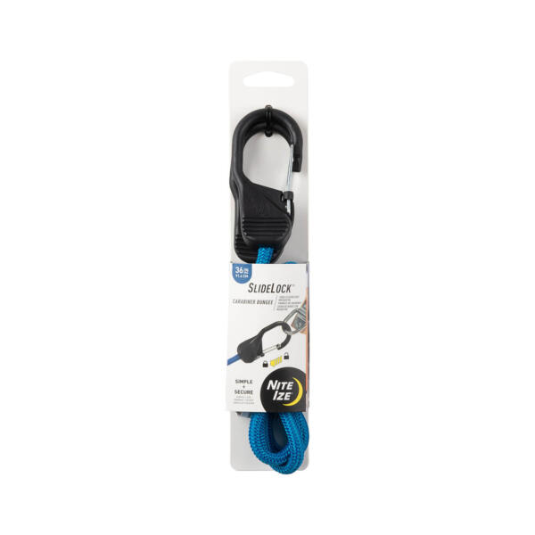 SlideLock Carabiner Bungee 36 in Blue