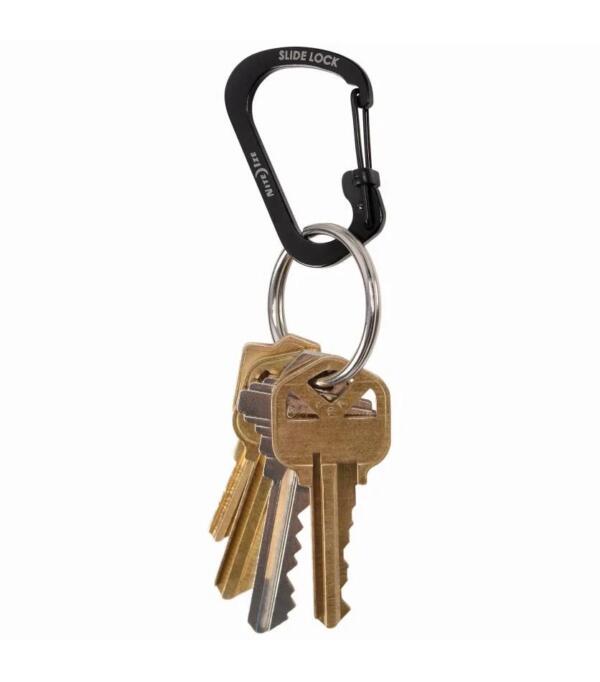 Slidelock Carabiner Stainless Steel No 2 Black