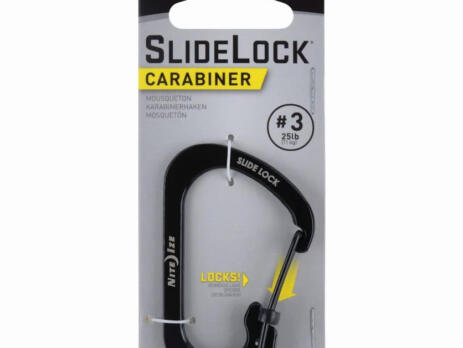 Slidelock Carabiner Stainless Steel No 3 Black