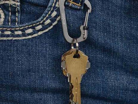Slidelock Carabiner Stainless Steel No 4 Black