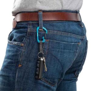 Slidelock Key Ring Aluminum Blue