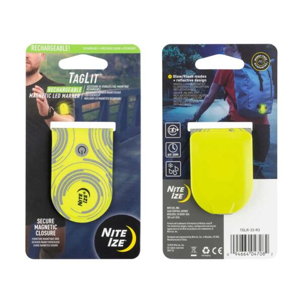 TagLit Rechargeable Magnetic LED Marker Neon Yellow Green