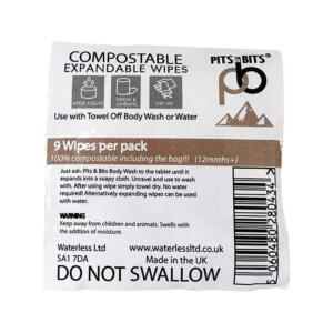 Pits and Bits Expandable Wipes 9 Pack