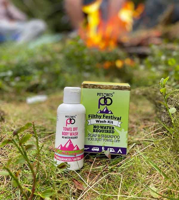 Pits and Bits Filthy Festival Wash Kit camping