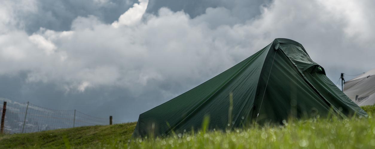 Tent in the mountains
