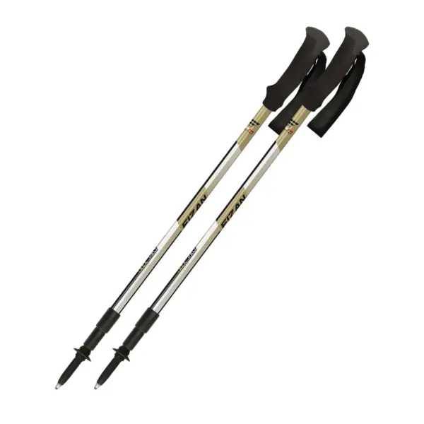 Fizan Trek Pro Walking Poles Beige Black