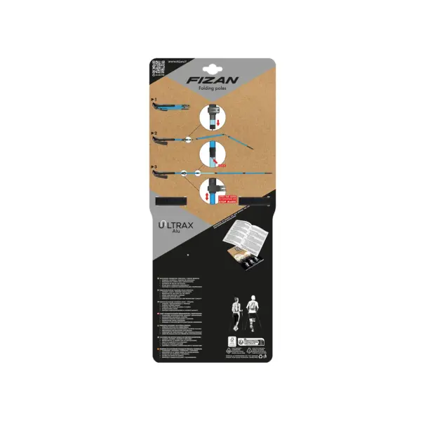 Fizan Ultrax Alu Walking Pole Yellow