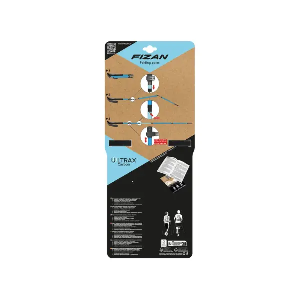 Fizan Ultrax Carbon Walking pole Light Blue